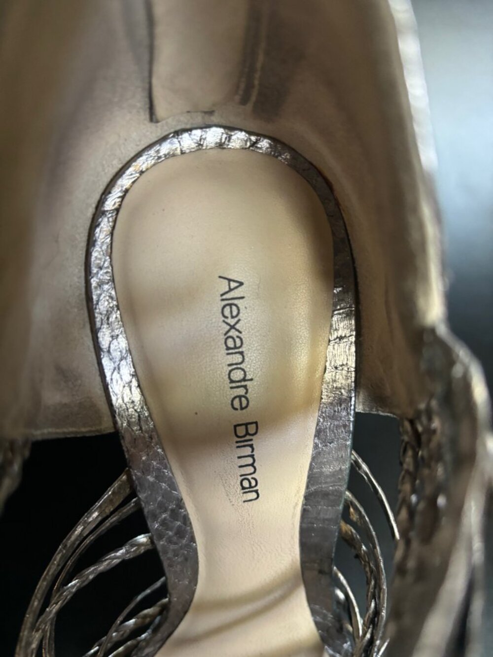 Alexandre Birman Python Platform Sandals Size 8 - Picture 4 of 5